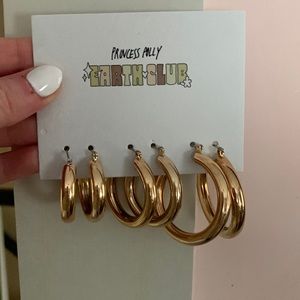 Princess Polly Gold hoops